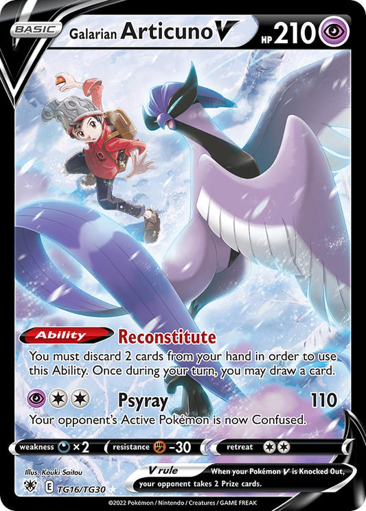 (TG16/TG30) Pokemon TCG Astral Radiance Single: Galarian Articuno V  Ultra Rare