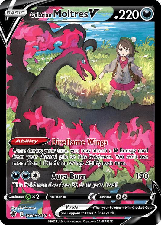 (TG20/TG30) Pokemon TCG Astral Radiance Single: Galarian Moltres V  Ultra Rare
