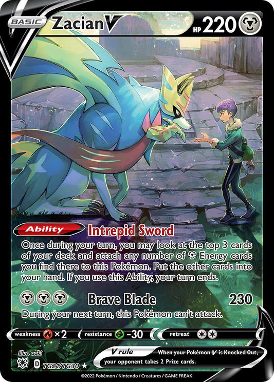 (TG21/TG30) Pokemon TCG Astral Radiance Single: Zacian V  Ultra Rare
