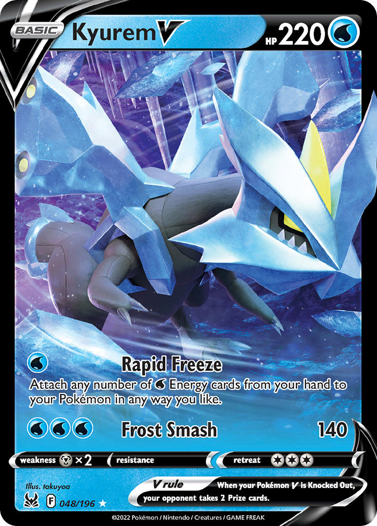(048/196) Pokemon TCG Lost Origin Single: Kyurem V  Ultra Rare