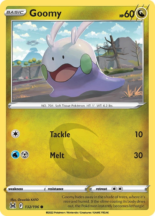 (132/196) Pokemon TCG Lost Origin Single: Goomy Reverse Holo Common