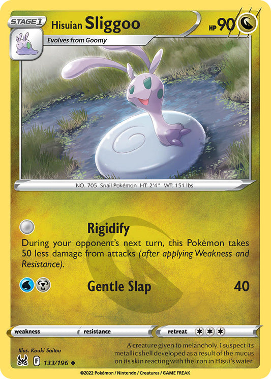 (133/196) Pokemon TCG Lost Origin Single: Hisuian Sliggoo  Uncommon