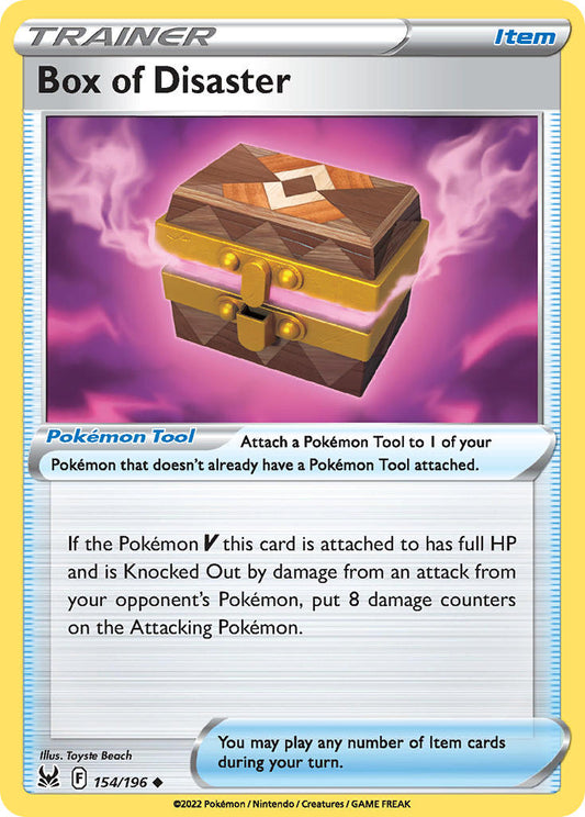 (154/196) Pokemon TCG Lost Origin Single: Box of Disaster Reverse Holo Uncommon