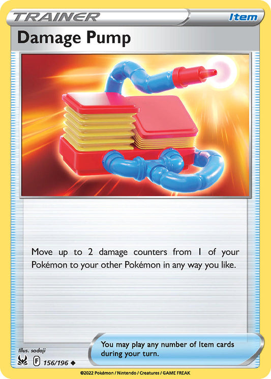 (156/196) Pokemon TCG Lost Origin Single: Damage Pump  Uncommon