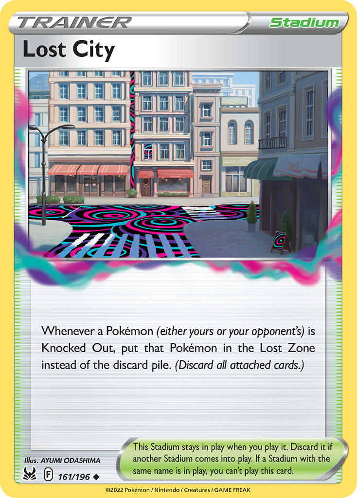 (161/196) Pokemon TCG Lost Origin Single: Lost City Reverse Holo Uncommon