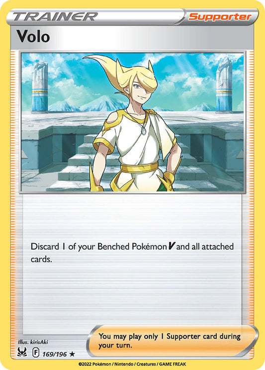 (169/196) Pokemon TCG Lost Origin Single: Volo  Holo Rare