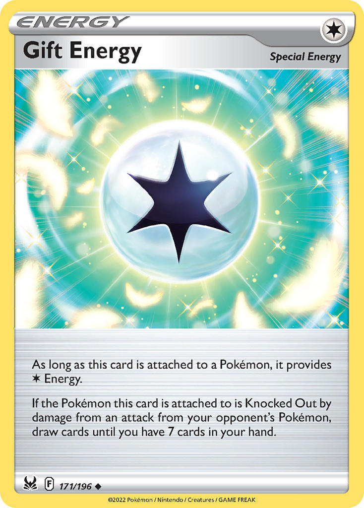 (171/196) Pokemon TCG Lost Origin Single: Gift Energy Reverse Holo Uncommon