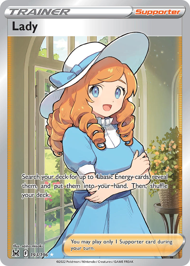 (193/196) Pokemon TCG Lost Origin Single: Lady  Ultra Rare
