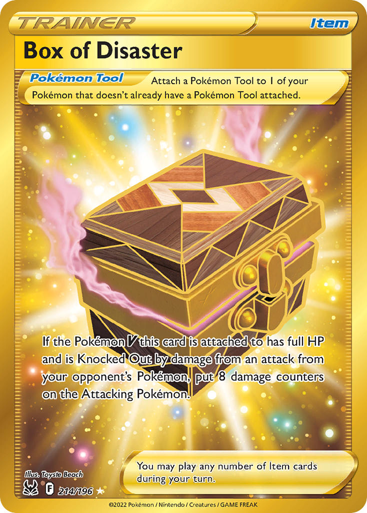 (214/196) Pokemon TCG Lost Origin Single: Box of Disaster  Secret Rare