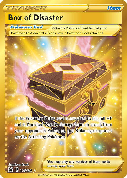 (214/196) Pokemon TCG Lost Origin Single: Box of Disaster  Secret Rare