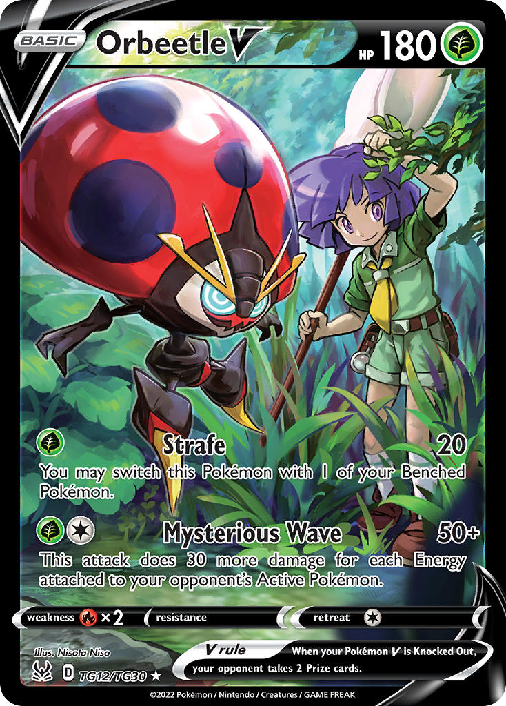 (TG12/TG30) Pokemon TCG Lost Origin Single: Orbeetle V  Ultra Rare