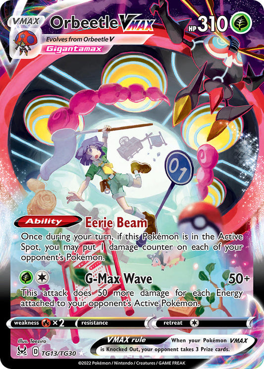 (TG13/TG30) Pokemon TCG Lost Origin Single: Orbeetle VMAX  Ultra Rare