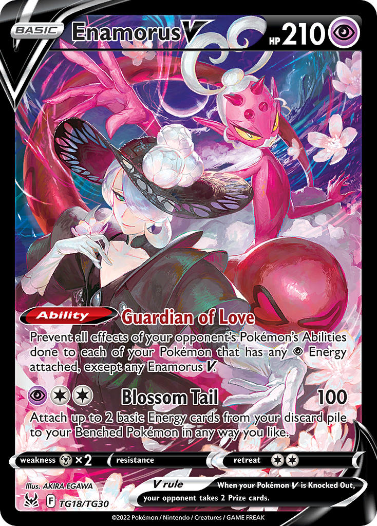 (TG18/TG30) Pokemon TCG Lost Origin Single: Enamorus V  Ultra Rare