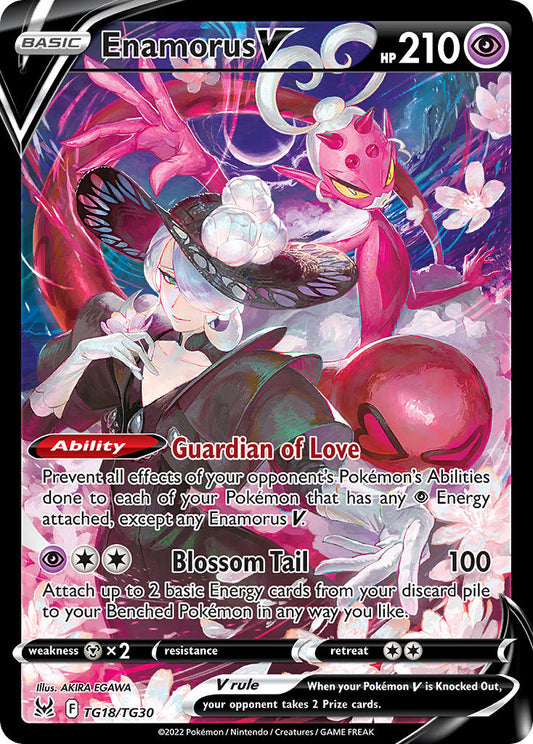 (TG18/TG30) Pokemon TCG Lost Origin Single: Enamorus V  Ultra Rare