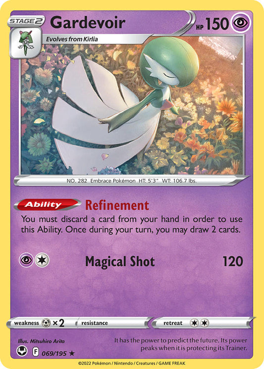 (069/195) Pokemon TCG Silver Tempest Single: Gardevoir  Rare