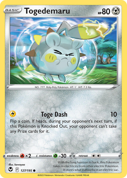 (127/195) Pokemon TCG Silver Tempest Single: Togedemaru  Common