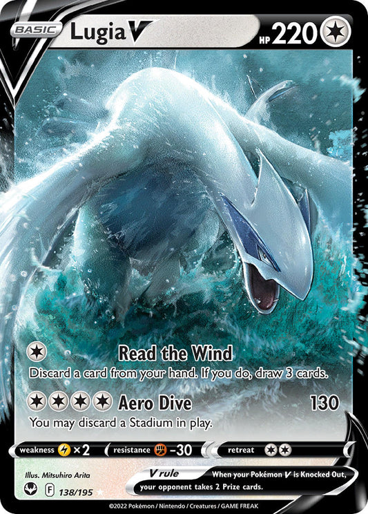 (138/195) Pokemon TCG Silver Tempest Single: Lugia V  Ultra Rare