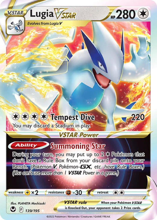 (139/195) Pokemon TCG Silver Tempest Single: Lugia VSTAR  Ultra Rare