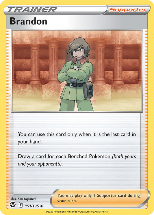 (151/195) Pokemon TCG Silver Tempest Single: Brandon  Uncommon