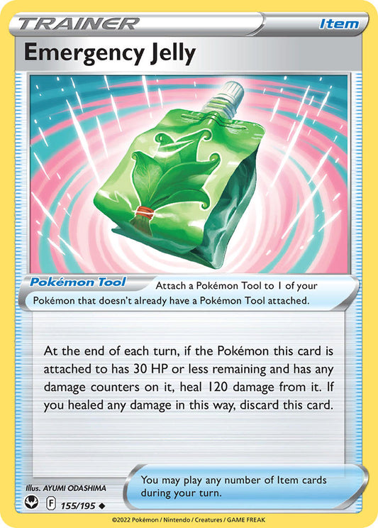 (155/195) Pokemon TCG Silver Tempest Single: Emergency Jelly  Uncommon