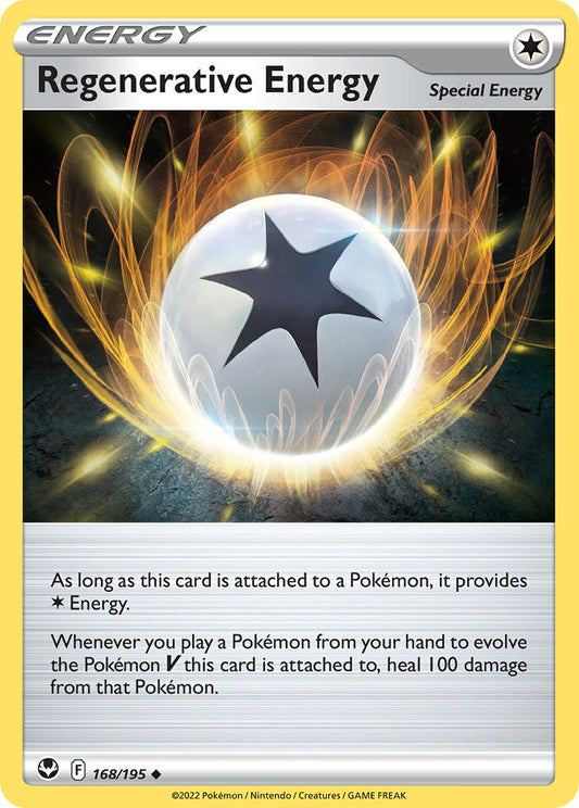 (168/195) Pokemon TCG Silver Tempest Single: Regenerative Energy  Uncommon