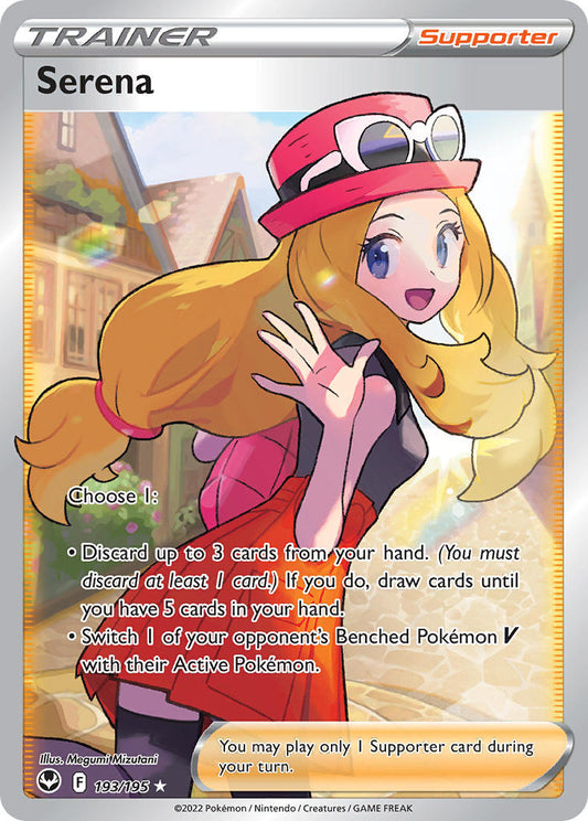 (193/195) Pokemon TCG Silver Tempest Single: Serena  Ultra Rare