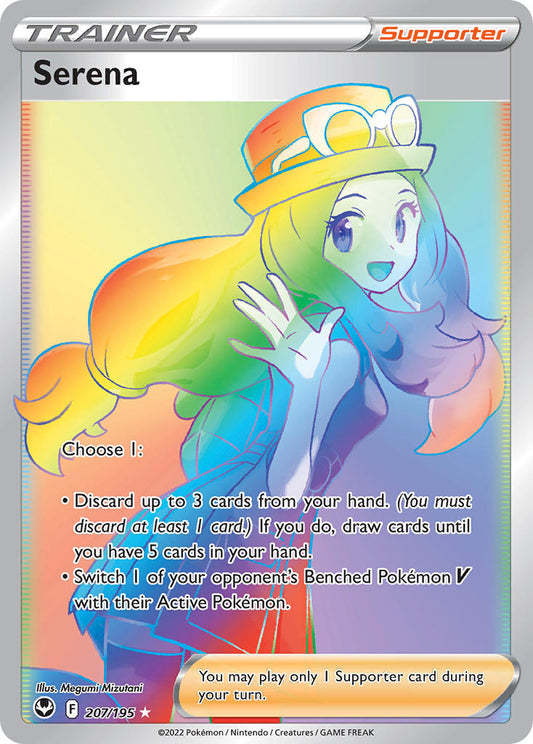 (207/195) Pokemon TCG Silver Tempest Single: Serena  Secret Rare