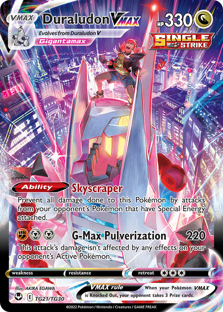 (TG21/TG30) Pokemon TCG Silver Tempest Single: Duraludon VMAX  Ultra Rare
