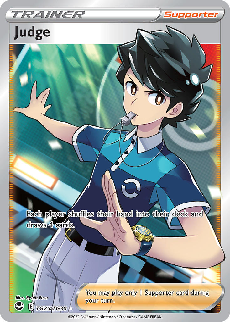 (TG25/TG30) Pokemon TCG Silver Tempest Single: Judge  Ultra Rare