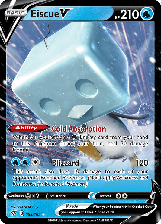 (055/192) Pokemon TCG Rebel Clash Single: Eiscue V  Promo