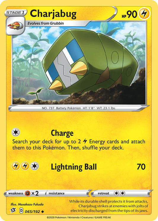 (065/192) Pokemon TCG Rebel Clash Single: Charjabug  Uncommon