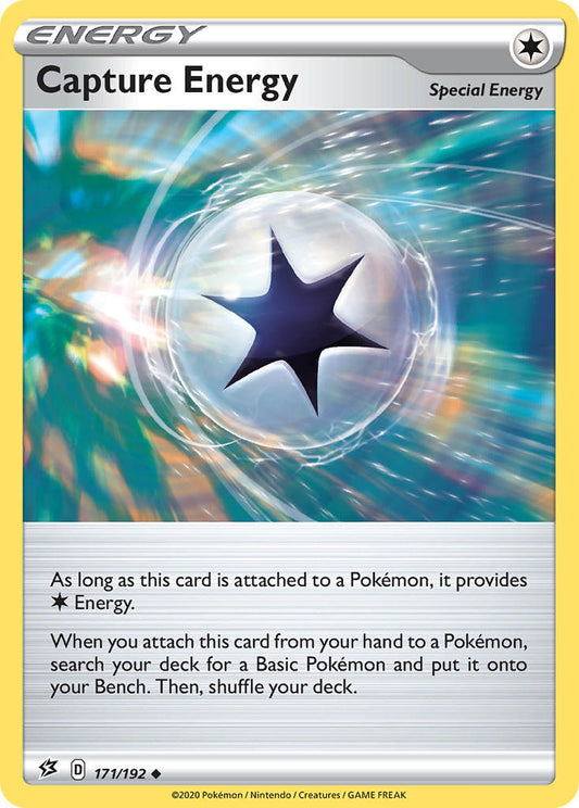 (171/192) Pokemon TCG Rebel Clash Single: Capture Energy Reverse Holo Uncommon