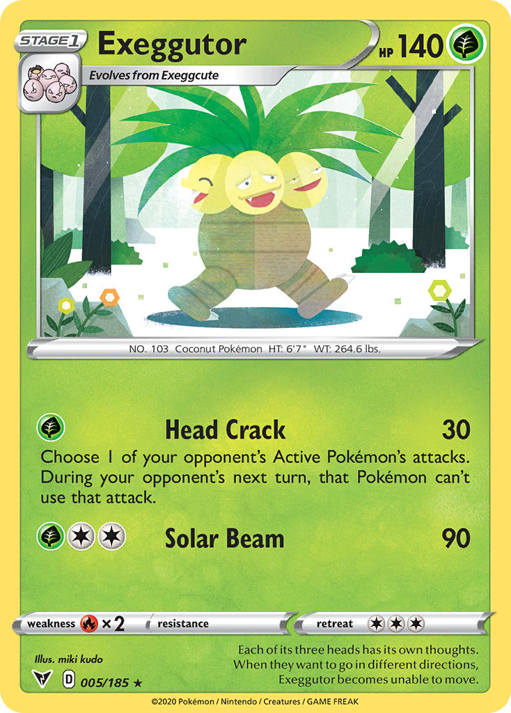 (005/185) Pokemon TCG Vivid Voltage Single: Exeggutor Reverse Holo Rare
