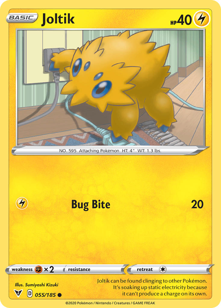 (055/185) Pokemon TCG Vivid Voltage Single: Joltik Reverse Holo Common