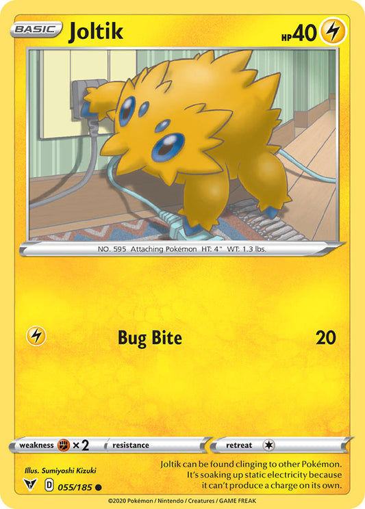 (055/185) Pokemon TCG Vivid Voltage Single: Joltik Reverse Holo Common