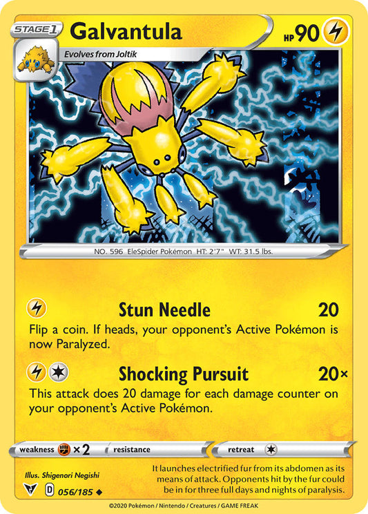 (056/185) Pokemon TCG Vivid Voltage Single: Galvantula Reverse Holo Uncommon