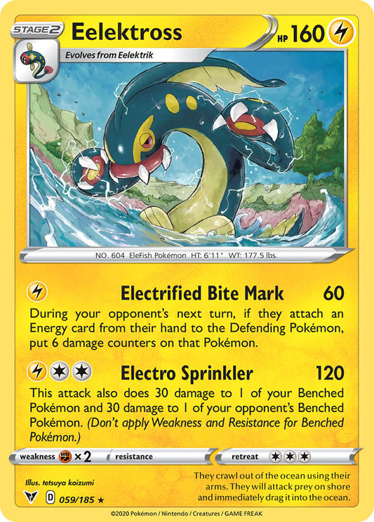 (059/185) Pokemon TCG Vivid Voltage Single: Eelektross Reverse Holo Rare