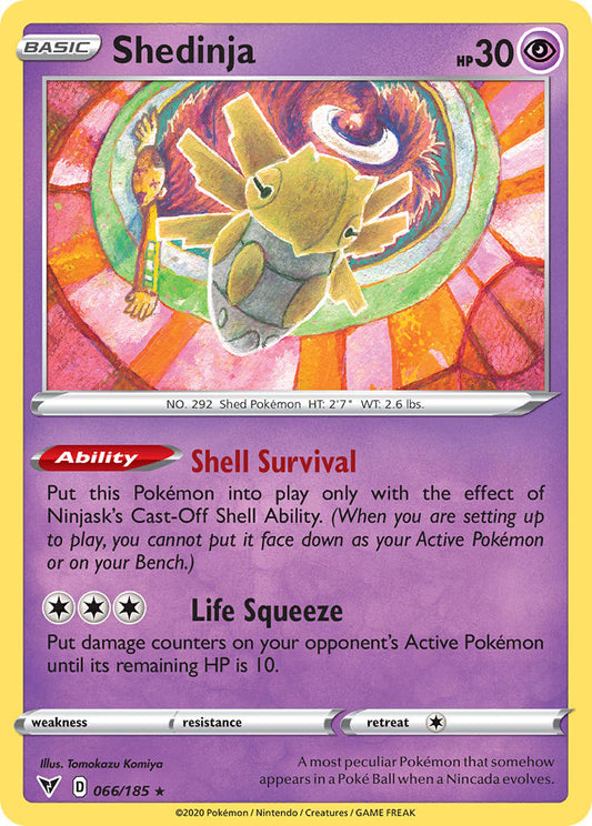 (066/185) Pokemon TCG Vivid Voltage Single: Shedinja Reverse Holo Rare