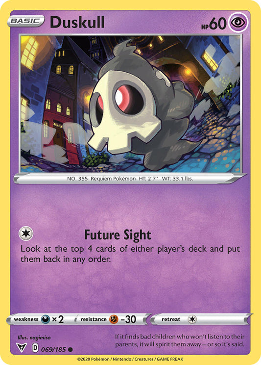 (069/185) Pokemon TCG Vivid Voltage Single: Duskull Reverse Holo Common