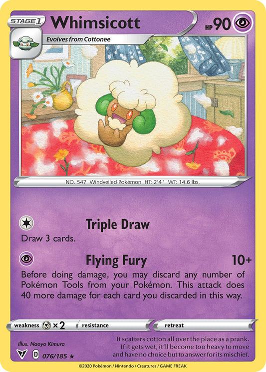(076/185) Pokemon TCG Vivid Voltage Single: Whimsicott  Rare