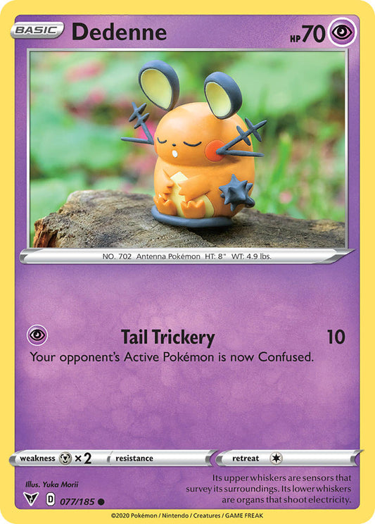 (077/185) Pokemon TCG Vivid Voltage Single: Dedenne  Common