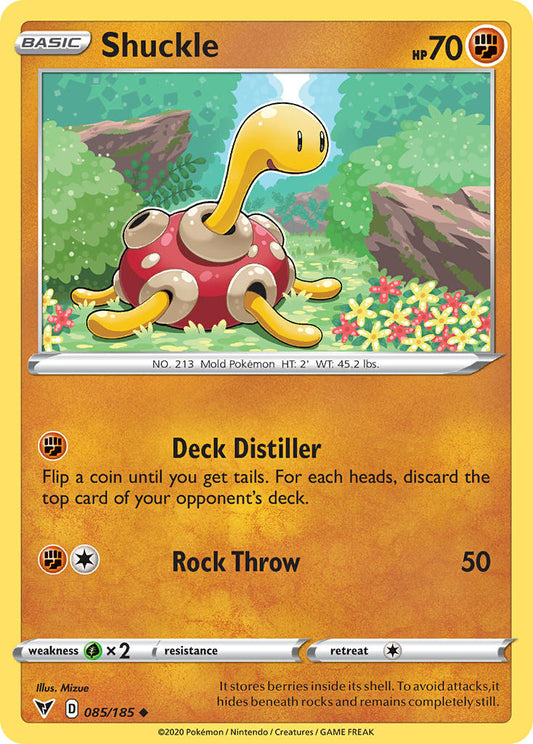 (085/185) Pokemon TCG Vivid Voltage Single: Shuckle Reverse Holo Uncommon