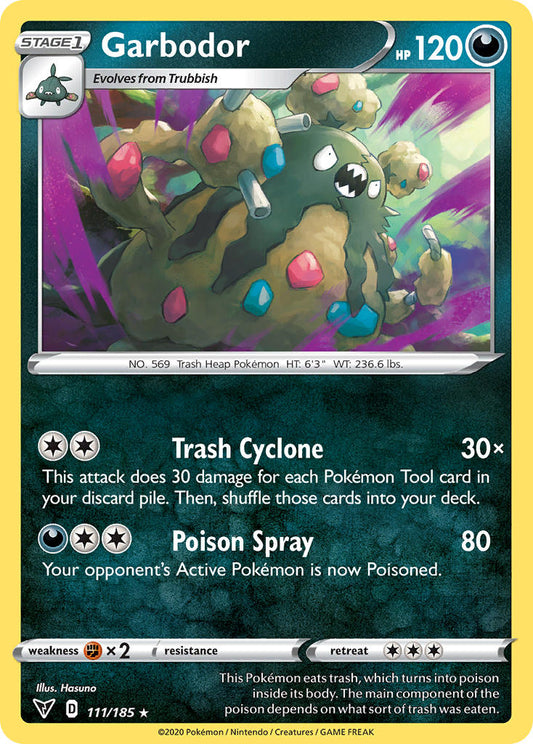 (111/185) Pokemon TCG Vivid Voltage Single: Garbodor  Rare