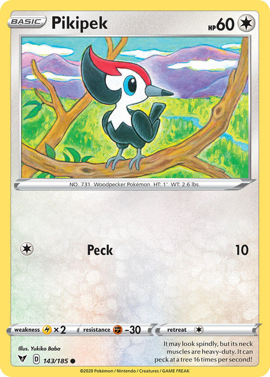 (143/185) Pokemon TCG Vivid Voltage Single: Pikipek  Common