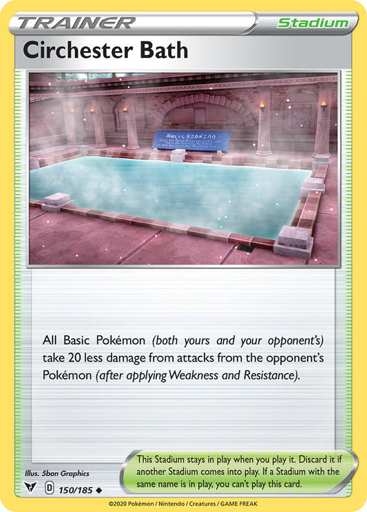 (150/185) Pokemon TCG Vivid Voltage Single: Circhester Bath  Uncommon