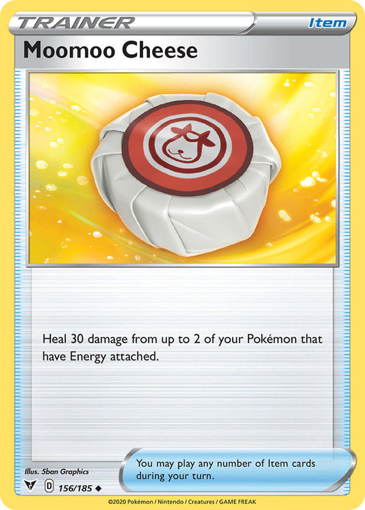 (156/185) Pokemon TCG Vivid Voltage Single: Moomoo Cheese Reverse Holo Uncommon