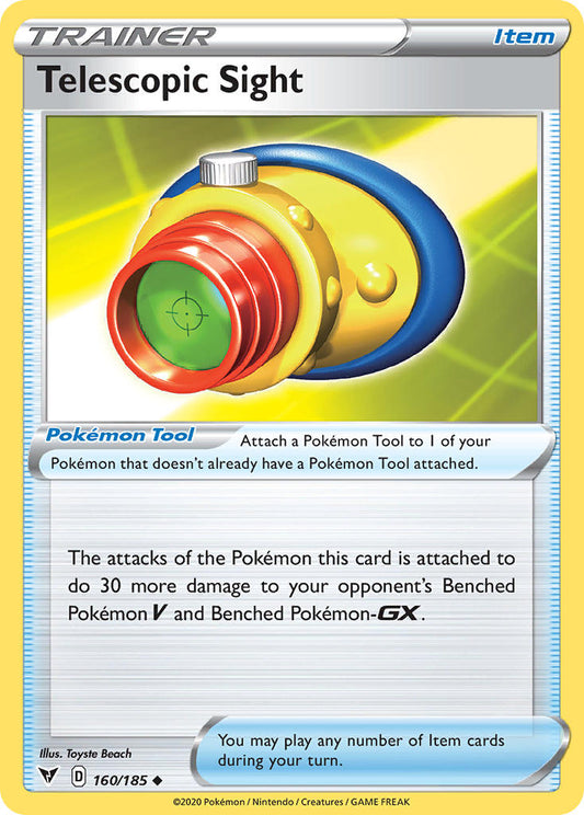 (160/185) Pokemon TCG Vivid Voltage Single: Telescopic Sight  Uncommon