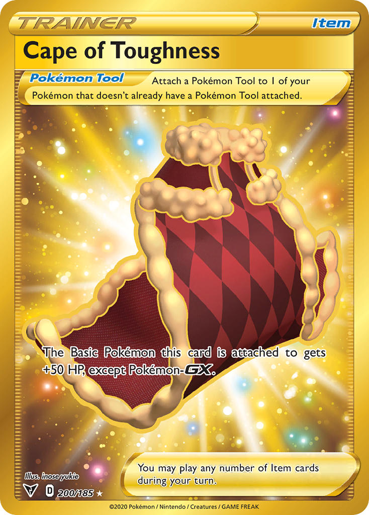 (200/185) Pokemon TCG Vivid Voltage Single: Cape of Toughness  Secret Rare