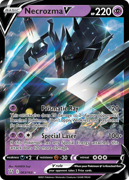 (063/163) Pokemon TCG Battle Styles Single: Necrozma V  Ultra Rare
