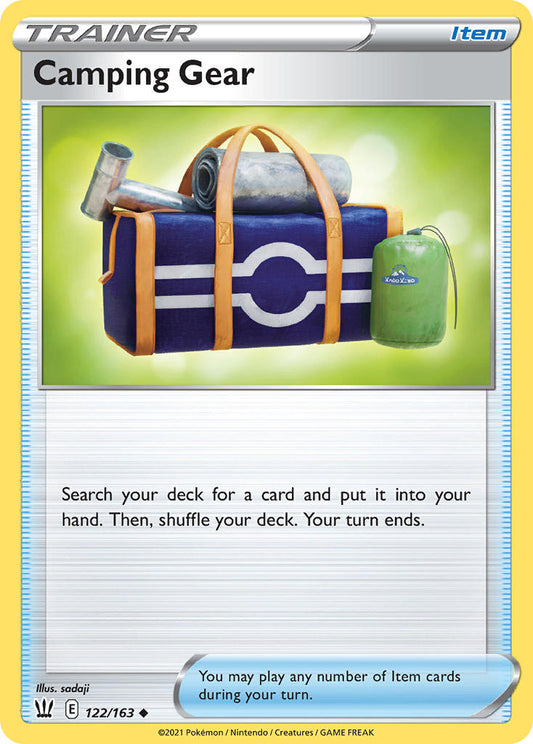 (122/163) Pokemon TCG Battle Styles Single: Camping Gear Reverse Holo Uncommon
